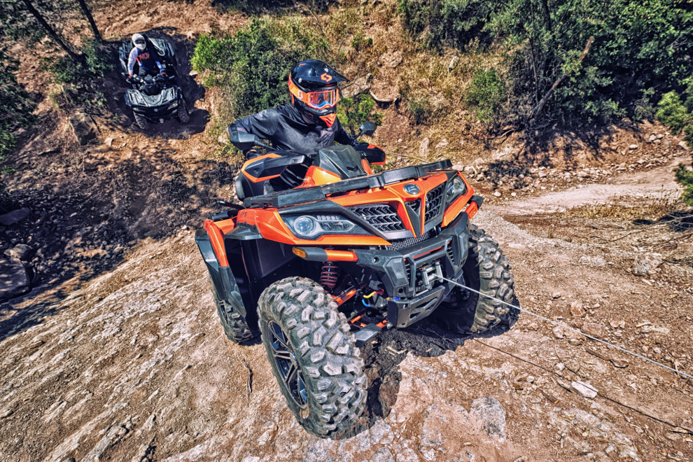 Quad bergklimmen